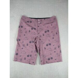 Wild Rye Ruby Mountain Bike Shorts Womens Size 12 Camp Mauve Purple Pink Biking